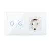 Bingoelec Wifi Tuya Control Smart Home Appliances 1 2 3 Gang Light Wall Electrical Sockets and Switches