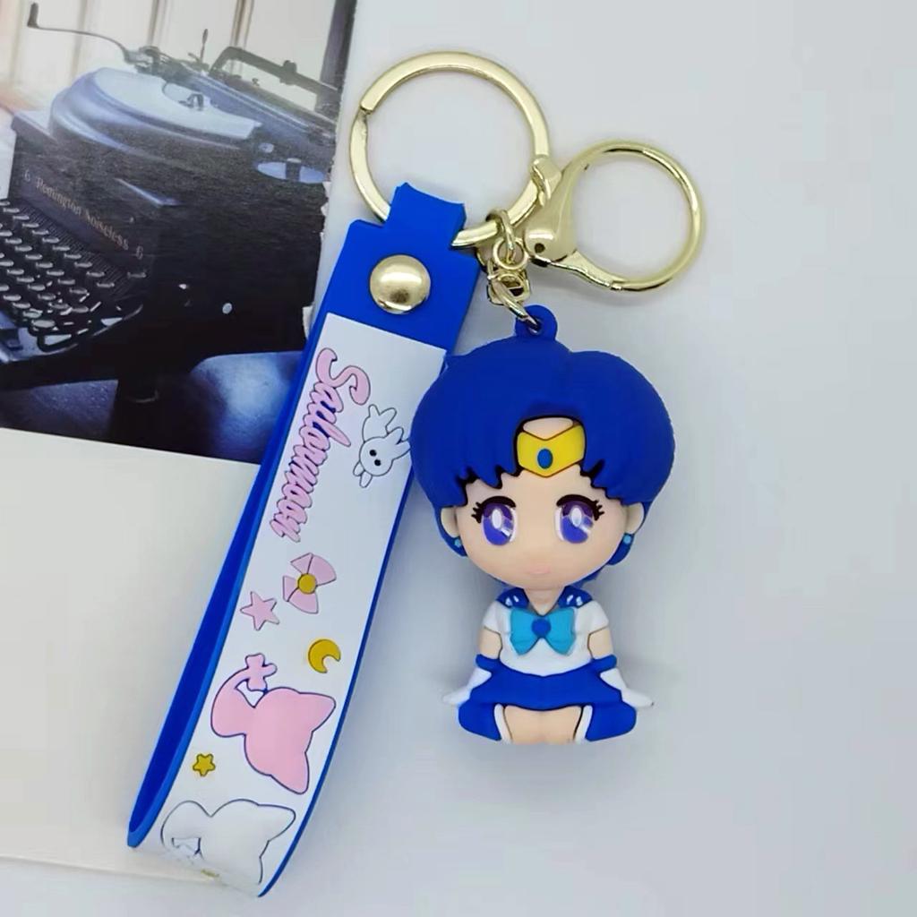 Creative Cartoon Girl Doll Keychain Bag Car Keychain Accessories Gift Wholesale Y2k Fashion Toys Anime Cartoon Kawaii Cute Frind