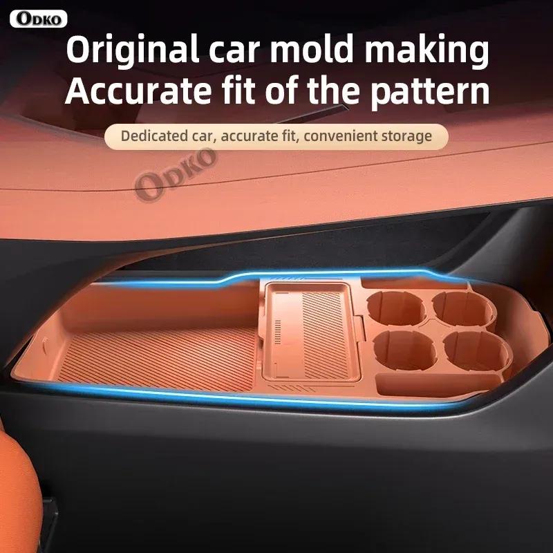 Silicone Storage Box 2024 FOR ONVO L60 Center Console Modification Anti-slip Pad Accessories Organizer Decoration