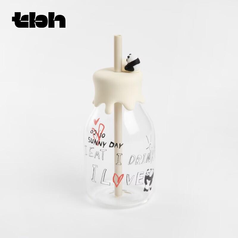 tbh Panda Pengpeng Glass Straw Cup Gift Set