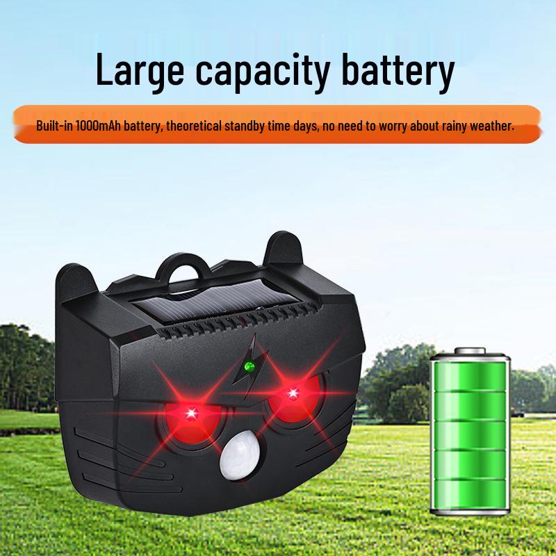 Solar-Powered Infrared Animal Repeller for Rats, Birds & Pigs