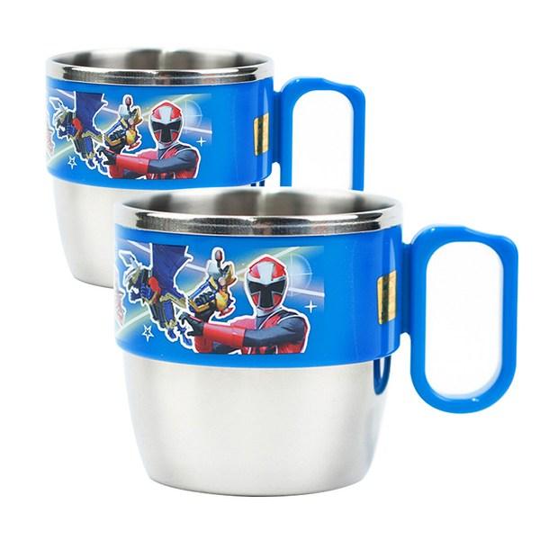 

Чашка с ручкой из нержавеющей стали Power Rangers, Ninja Force, 2 предмета, популярные корейские товары для родителей