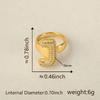 26 Letter Open-Ended Zircon Ring INS Minimalist Series Gift For Friends
