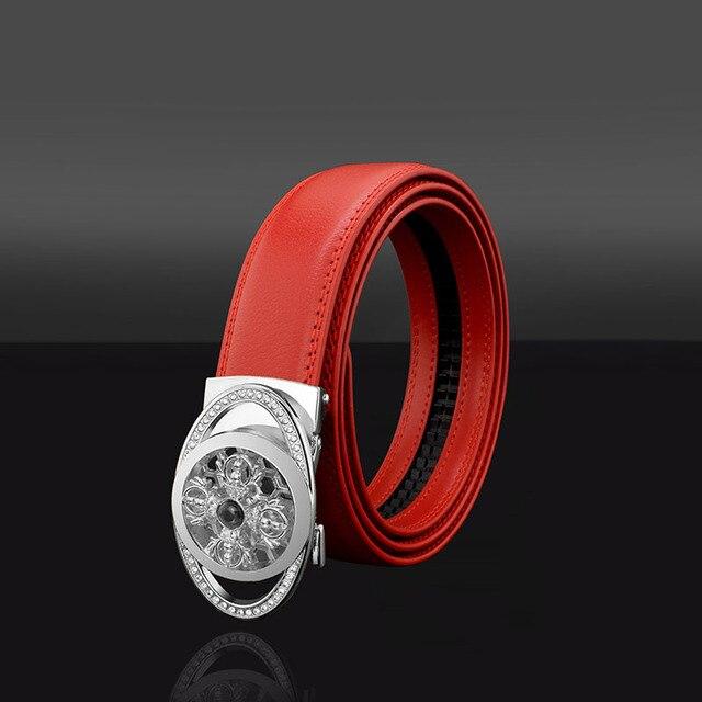 red designer belt