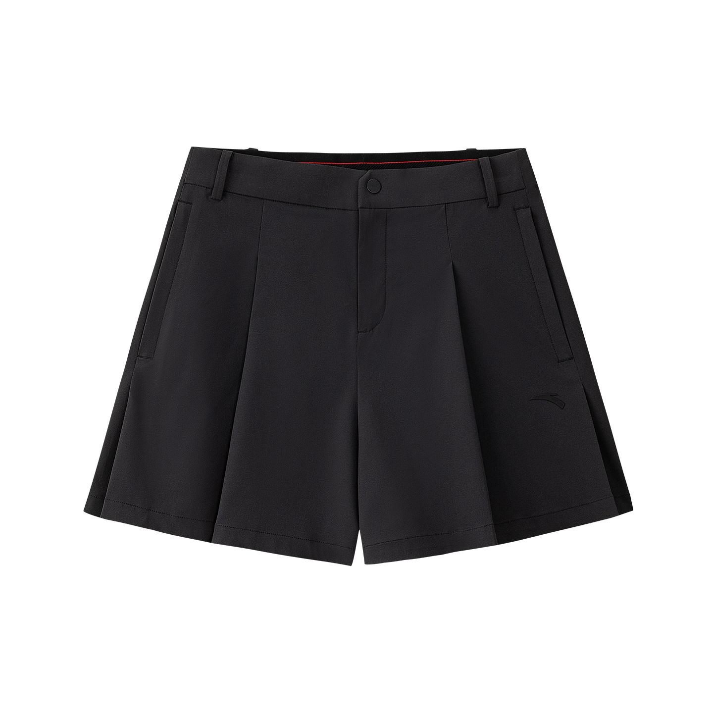 Anta Breathable Solid Color Quick-Dry Mid-Waist Soft Casual Shorts Women shorts 162637509-1 S
