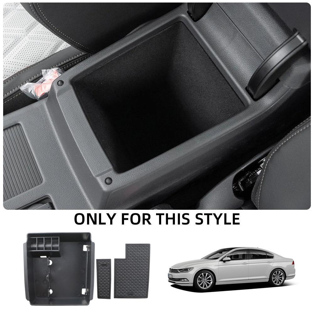 Car Armrest Storage Box Tray for Volkswagen VW Passat B8 Sedan Variant Alltrack 2016 2017 2018 Center Console Glove Holder Case