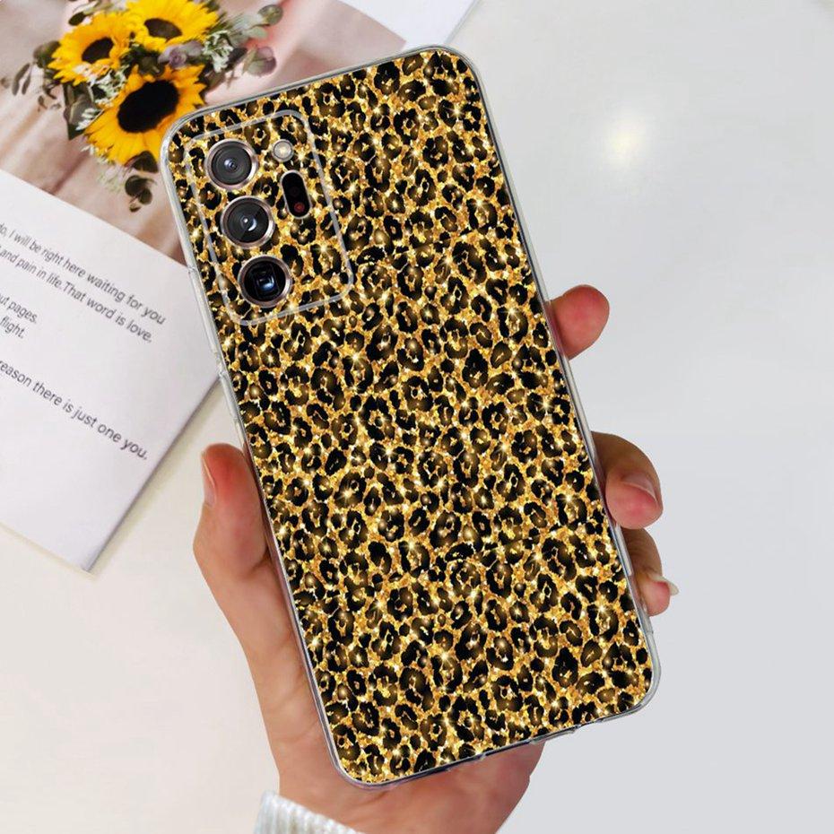 Case For Samsung Galaxy Note 20 Ultra 5G Note20 Cute Flower Cat Painted Soft Silicone TPU Cover For Samsung Note 20 20Ultra