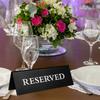 4 Peças Acrílico Cartão de Mesa Sinal Hotel Restaurante Reservado Sinais de Mesa Lembrete Sinal Para Decorações de Festa de Casamento Aniversário