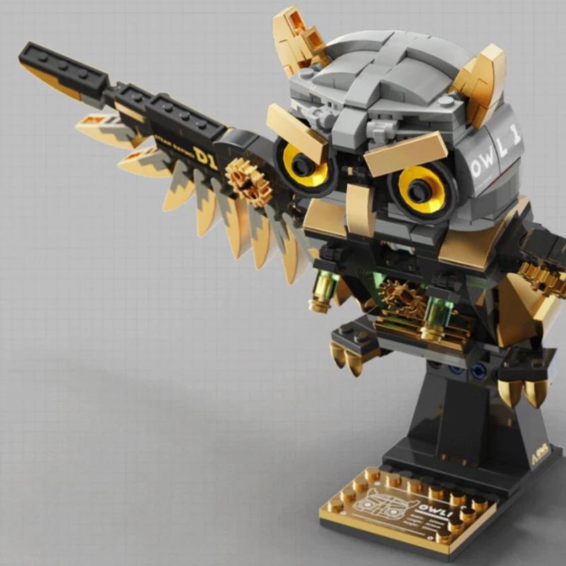 Owl Punk Elements Mechanical Puzzle Assembly Model