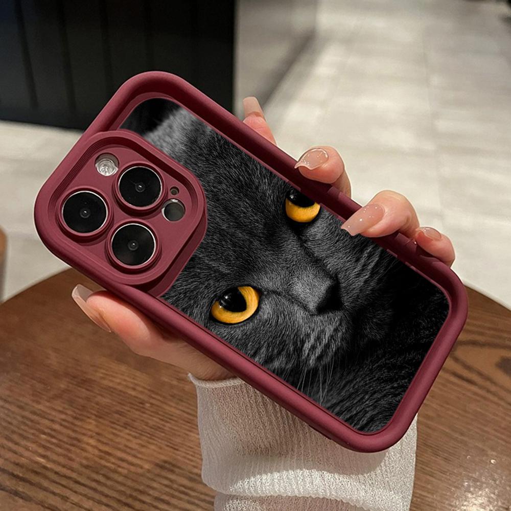 

LZ3 черный кот зеленые глаза силиконовый чехол для телефона для Xiaomi 11 Lite 5G 14T Redmi 14C 13C A3 Note 12 11 9 10 13 Pro Plus противоударный задний чехол Redmi Note 13 Pro Plus