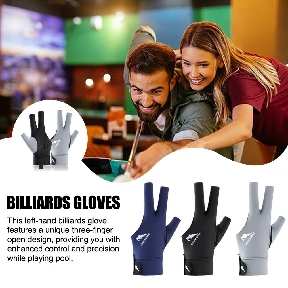 

1pc Billiards Gloves Billiards Three Fingers Glove Snooker Billiards Non Slip Billiard Training Gloves Snooker Sport Accessories