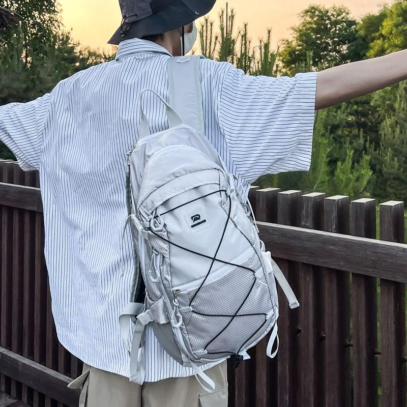 Outdoor large-capacity leisure drawstring backpack new lightweight hiking sports backpack