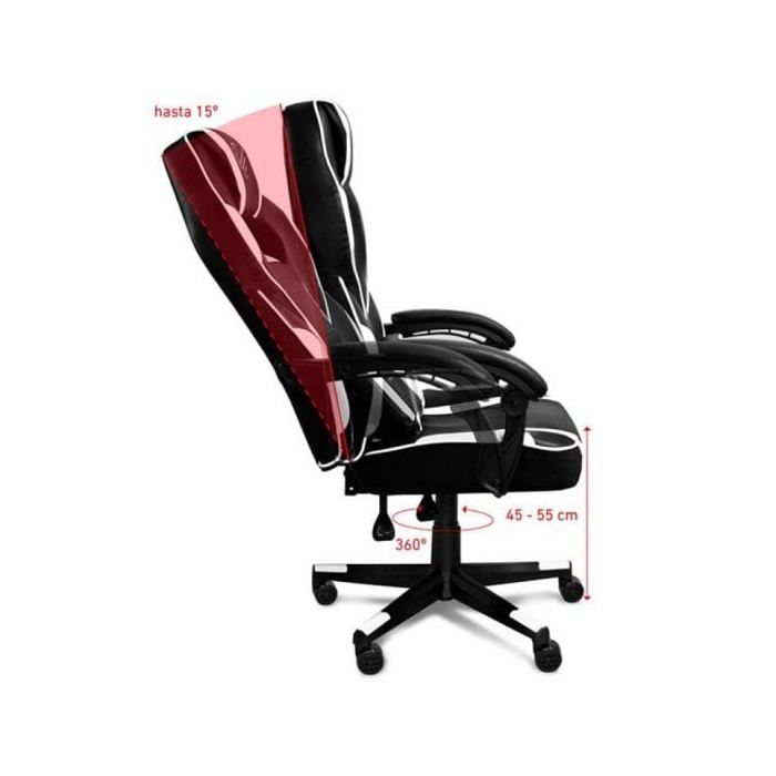 Phoenix Trophy Silla Gaming Negra/Blanca
