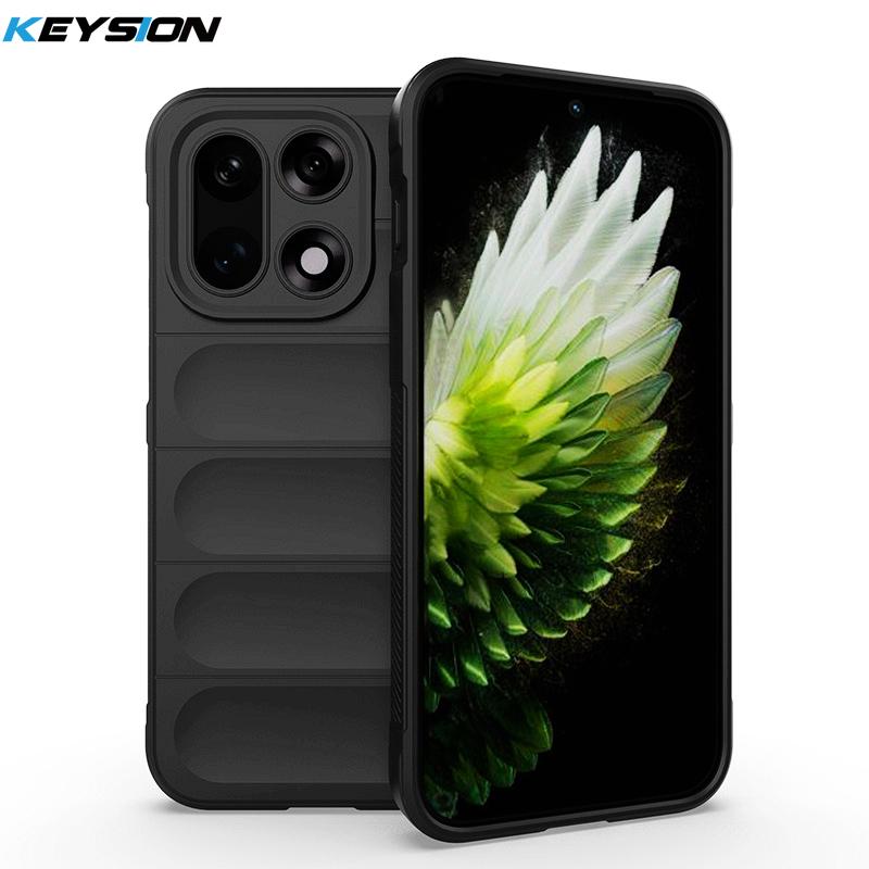 KEYSION Heavy Duty Shockproof Matte Phone Case for OnePlus 15 5G Anti-skid Soft Silicone Phone Back Cover for One Plus 1+15