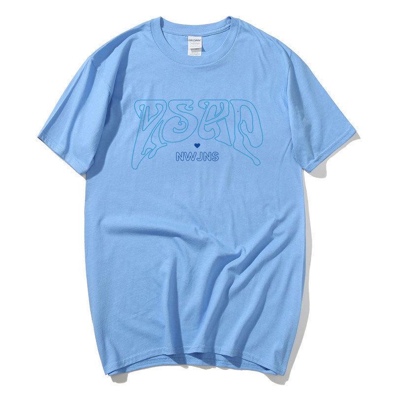 Kpop Combination Girl Group Peripheral Harajuku Print Fashion Men'S And Women'S T-Shirts Top Short Sleeves