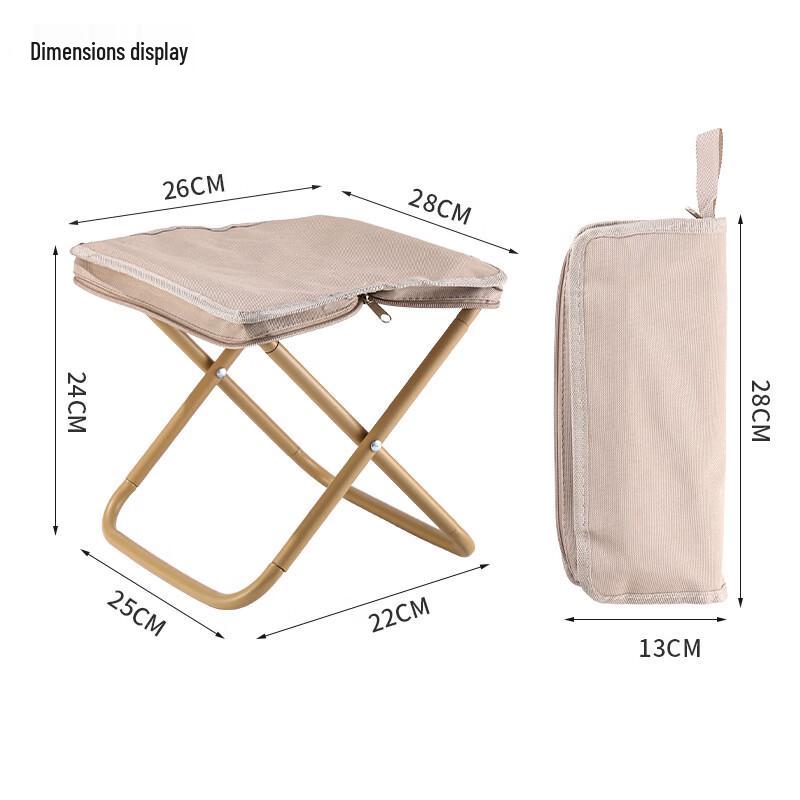 ZISIZ Portable Foldable Camping Stool