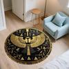 Ancient Egyptian Pattern  Round Area Rug,Carpet Rug for Living Room Bedroom Sofa Playroom Decor,Non-slip Floor Mat