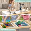 Sensory Table for Toddlers Kids Sensory Bin Table with 2 Sensory Bins and Double-Sided Board, Birthday Gifts for Boys and Girls