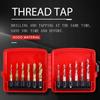 HSS Drill and Tap Bits Set, Hex Shank Thread Tap Screw M3-M10, Tapping Tool,  Plated   & Inch Drill Bits for Threading Taps Extractors, for Quick