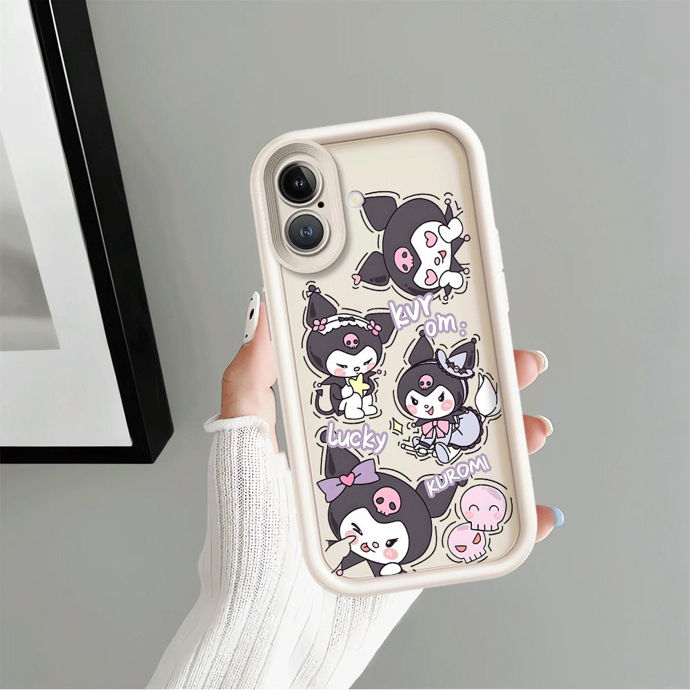 Sanrio My Melody Kuromi Soft Shell Case for iPhone 13 12 11 Pro Max 16e 15 16 14 Plus 17 Air XS Max XR