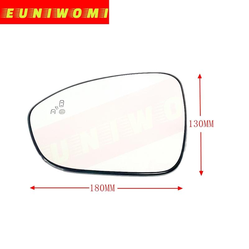 Outside Door Convex Heated Car Mirror Glass With Blind Spot For DACIA SANDERO LOGAN JOGGER