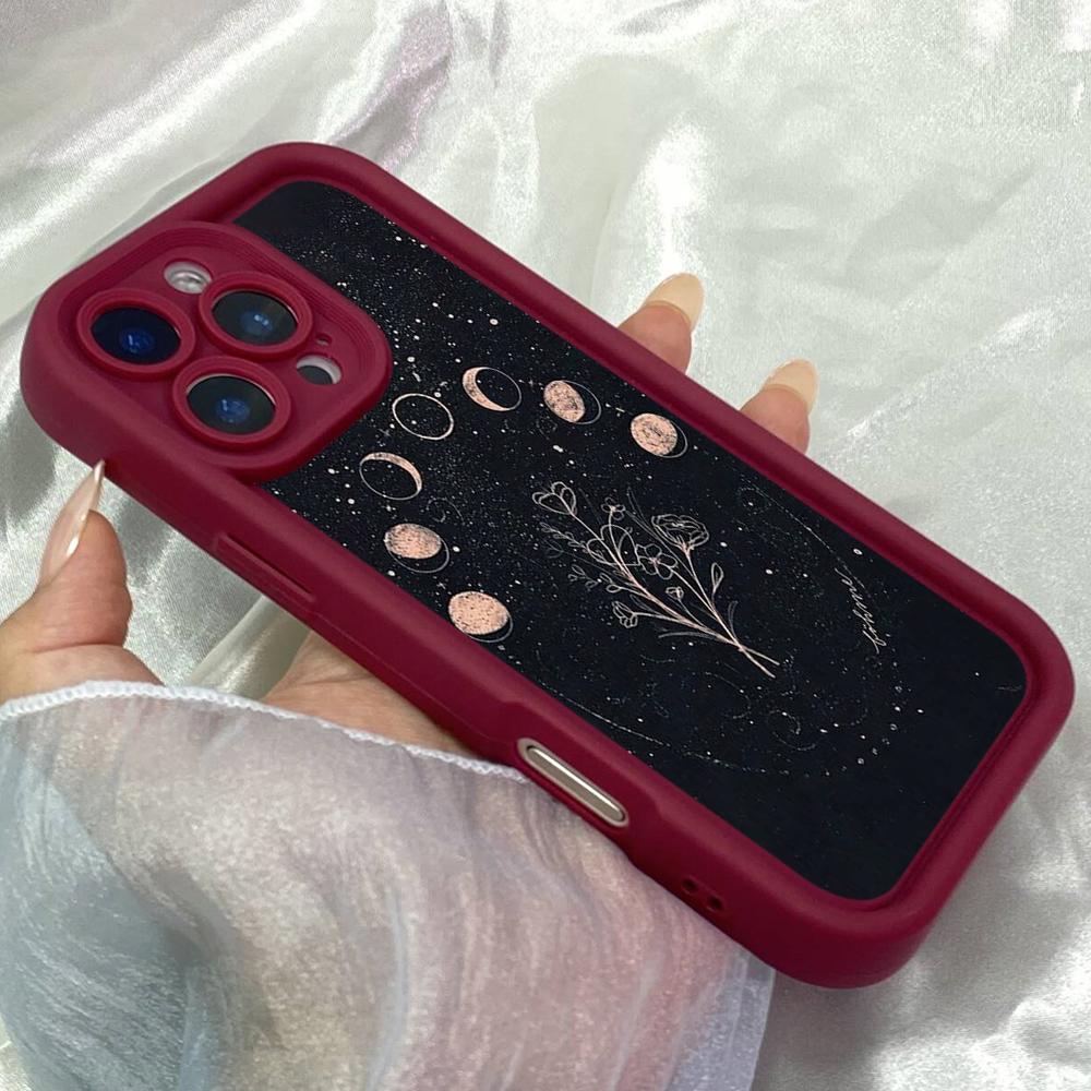 JT473 Shades of Moon Goddess for iPhone 17 16 15 14 13 Pro Max Samsung S26 S25 Ultra A17 A07 A56 A16 Xiaomi 15T Redmi 15c 14C Soft Case