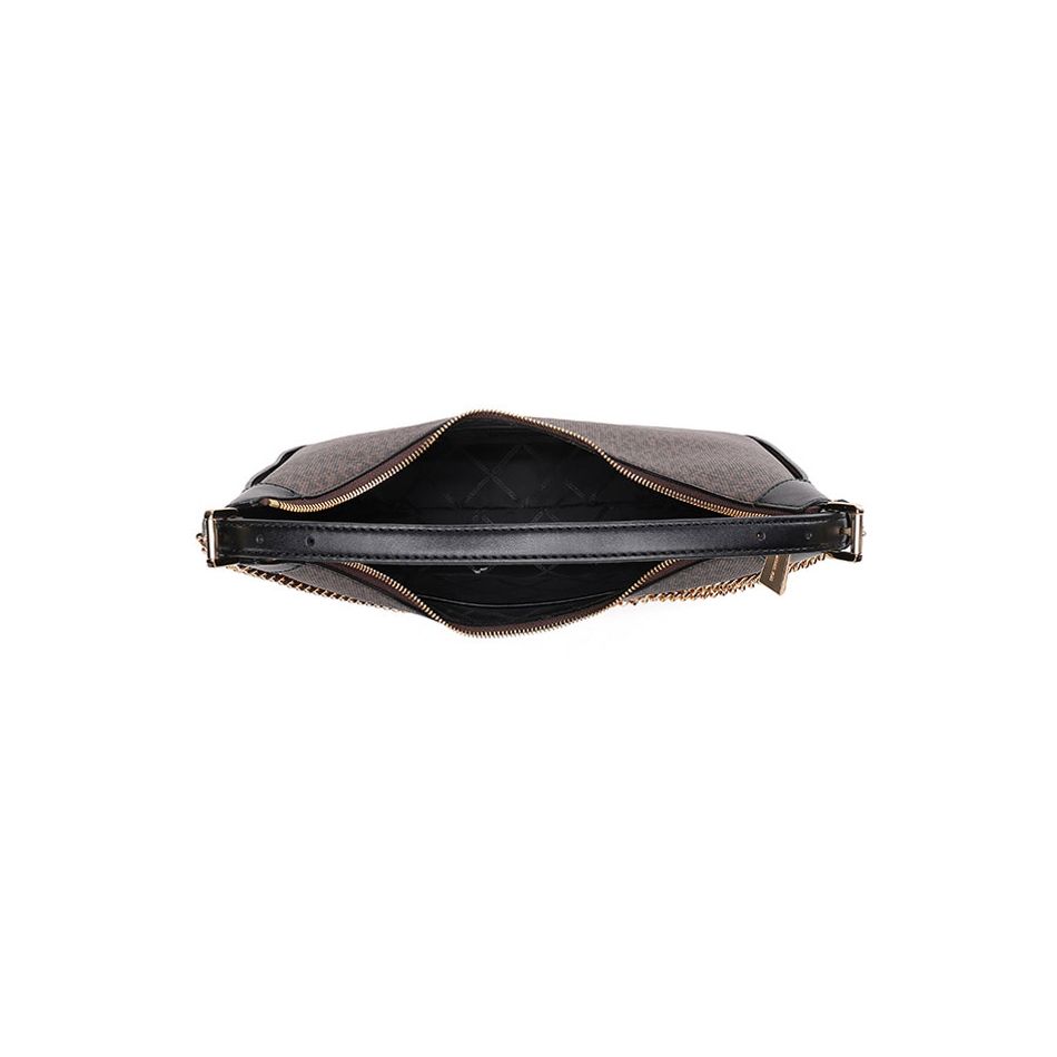 Michael Kors Wilma Classic Monogram Shoulder Bag Women Handbags Brown 30R3G3WH3B-BROWN-BLK