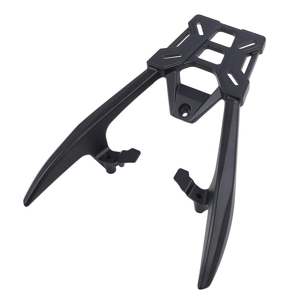 Motorrad Gepäckträger hinten Aluminiumlegierung Viel Stauraum Mattschwarzes Finish Gepäckträger