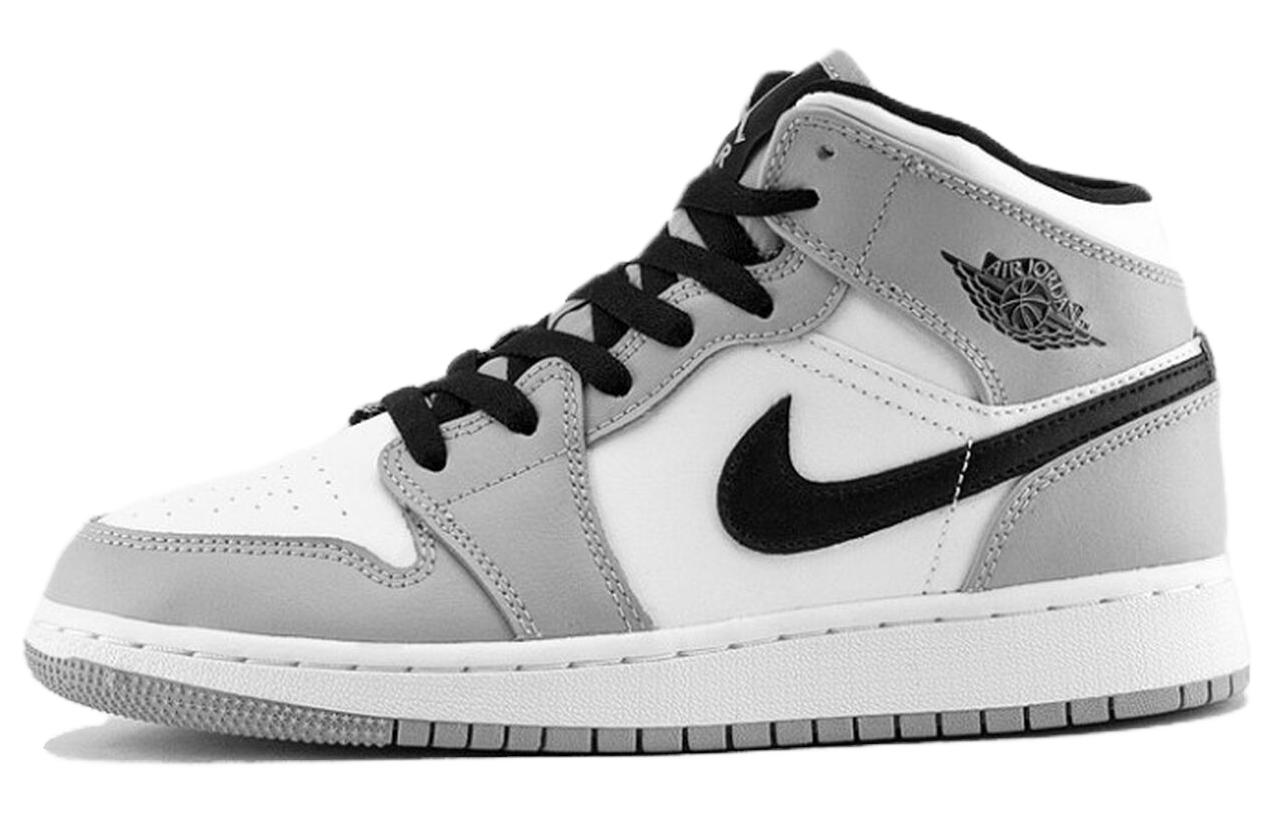 Jordan 1 Mid Light Smoke Grey GS 554725-092 35.5
