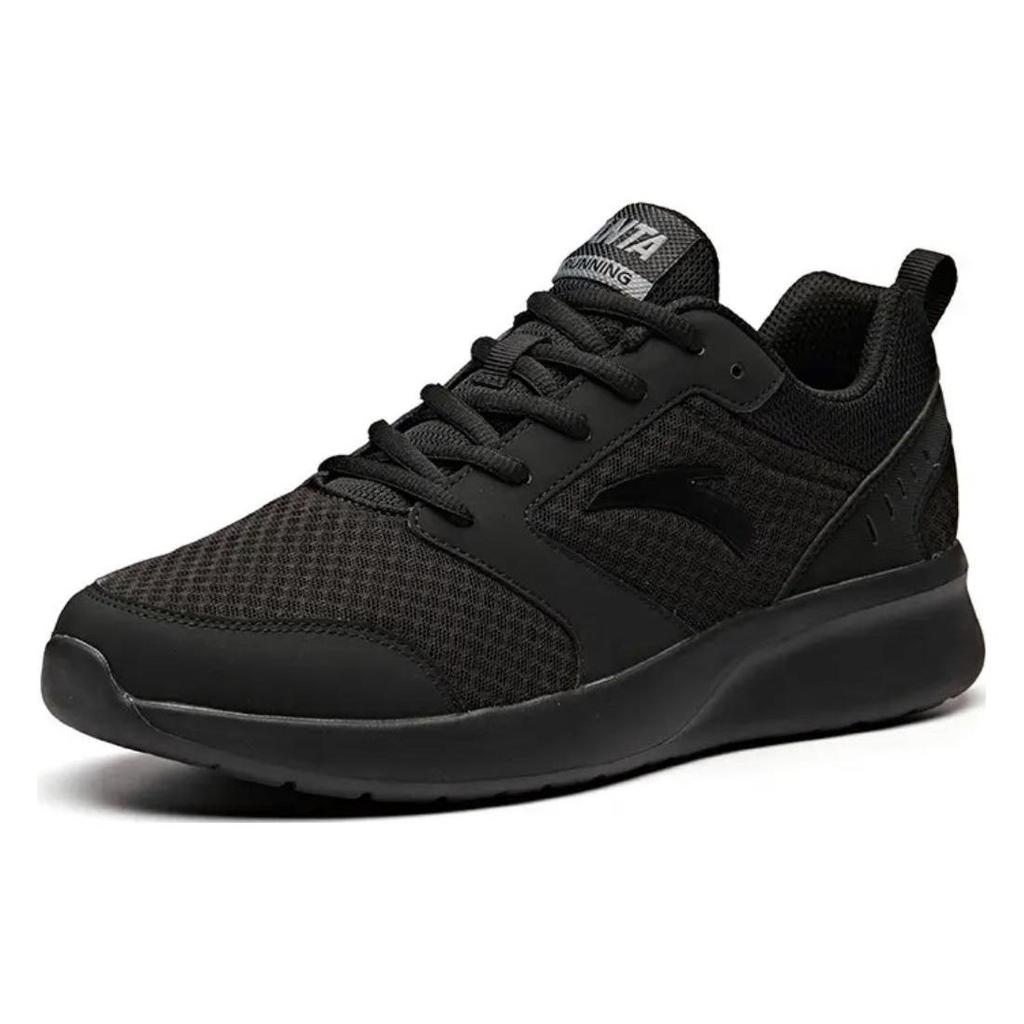 Anta Versatile Shock-Absorbing Non-Slip Wear-Resistant Breathable Rebound Low-Top Running Shoes Men sneaker Black 912145544-3