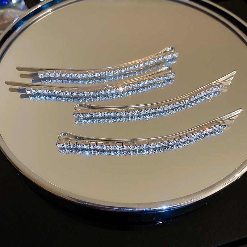 Holiday style retro silver diamond-encrusted wind fringed hair accessories ethnic style bangs hairpin BB clip headgear travel