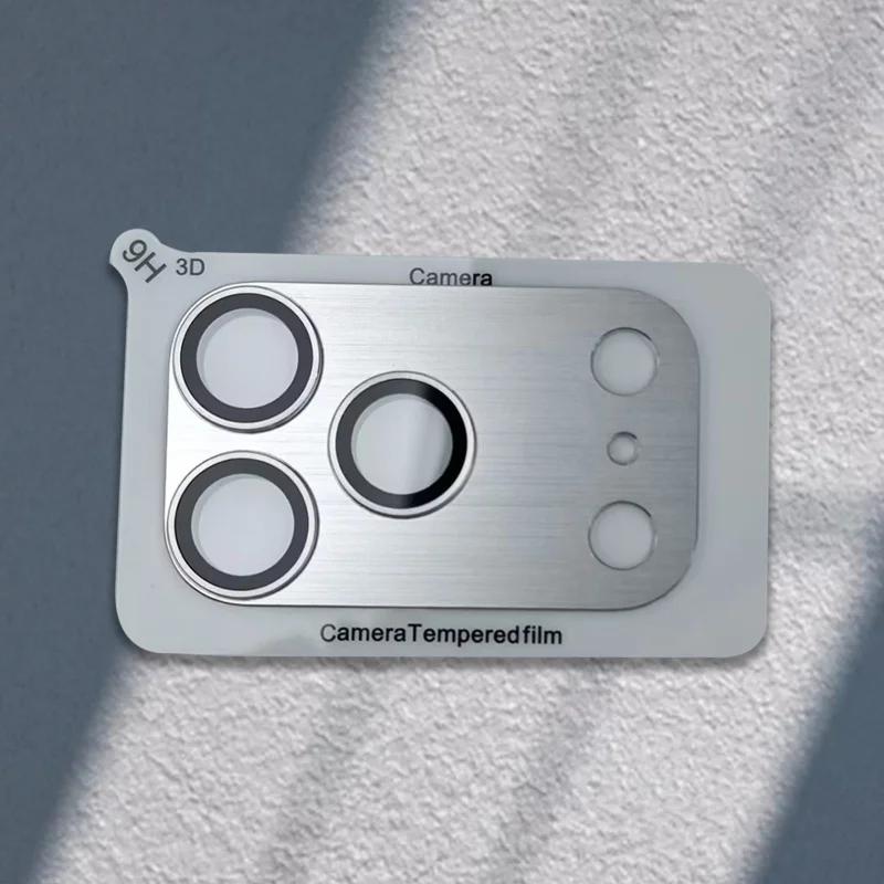 9H HD Armor Camera Lens Protector For IPhone 17 17 Air 17 Pro 17 Pro Max Aluminum Metal Ring Lens Tempered Glass Film Case Cap