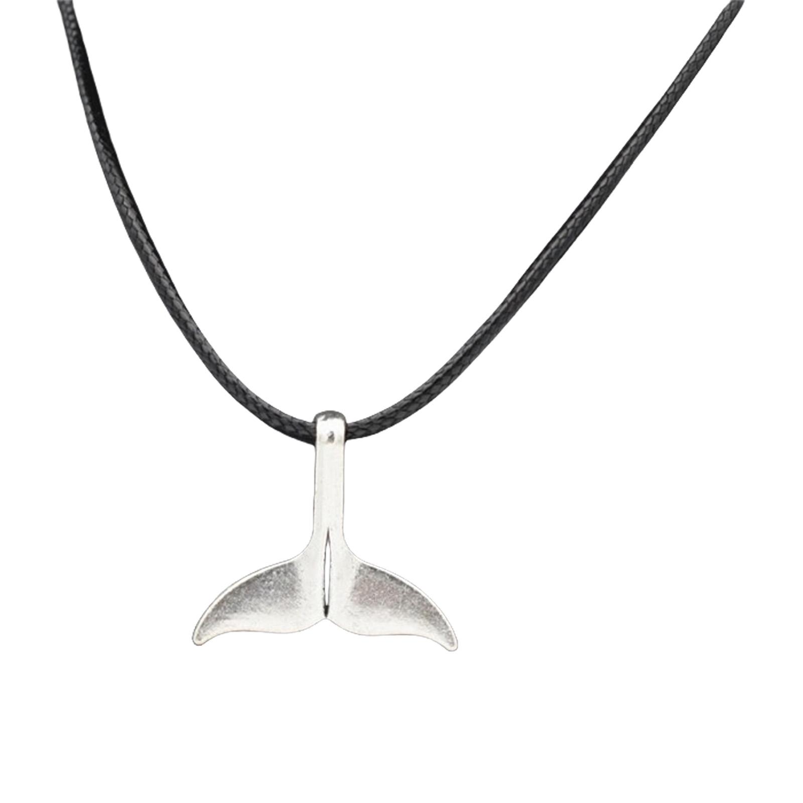 

Elegant Mermaids Tail Dolphin Pendant Necklace Clavicle Chain Jewelry Perfect For Daily Wear Punk Style Accessories