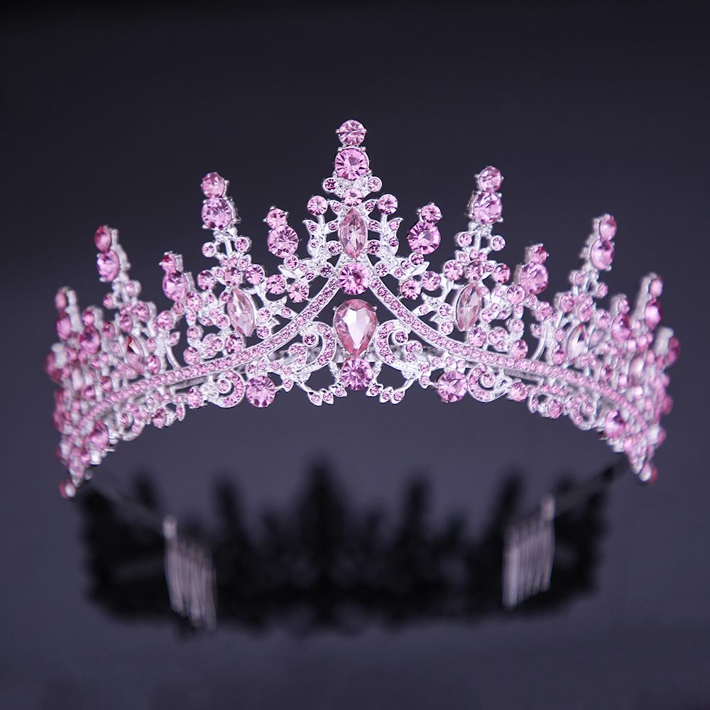 Crystal Crown for Weddings, Birthdays, Coming-of-Age Ceremonies, and Evening Events