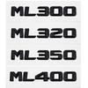 For W163 W164 W166 ML63 ML55 ML240 ML300 ML350 ML420 ML430 ML450 ML500 New Tail Emblem Logo Sticker