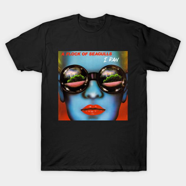 Men Black Print T-shirt I Ran 1982 No-Cut Transfer Paper Print Cotton Tshirt M чёрный