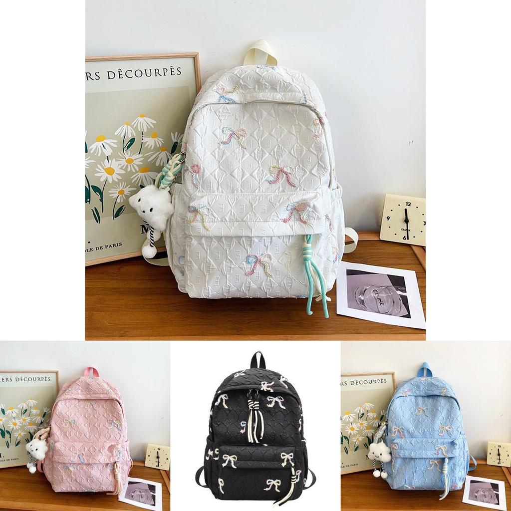 Minimalist Girls Backpack With Nylon Material For School And Daily Use
