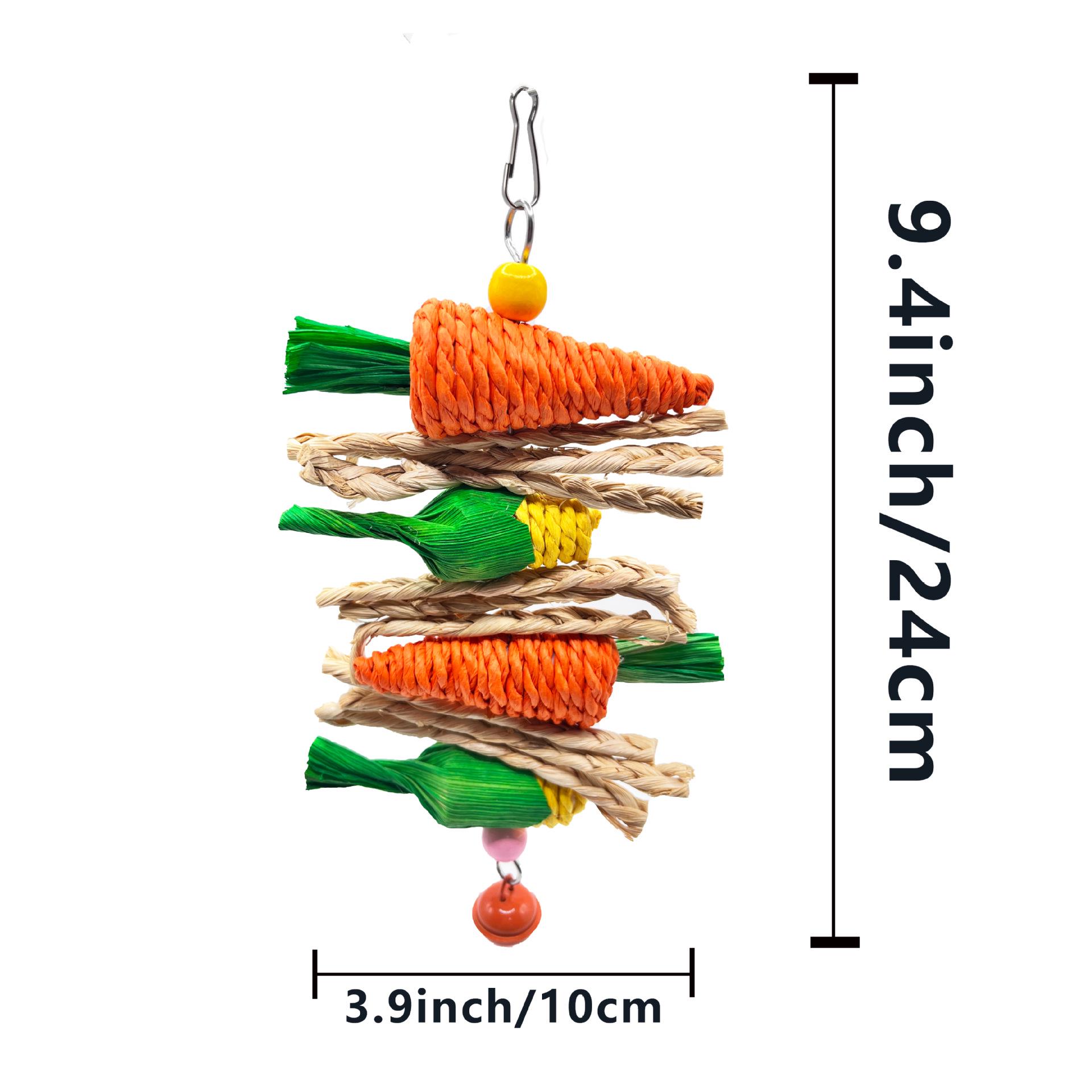 Parrot & Small Pet Chew Toys: Hamster, Rabbit, Chinchilla Grinding Teeth String, Bird Cage Ornaments