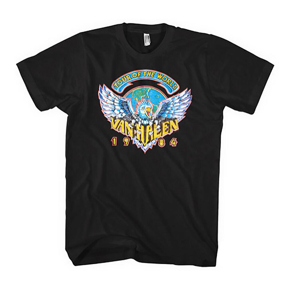 

VAN HALEN T-Shirt Tour Of The World New Rock Tee S M L XL 2XL Unisex T-Shirt XXL