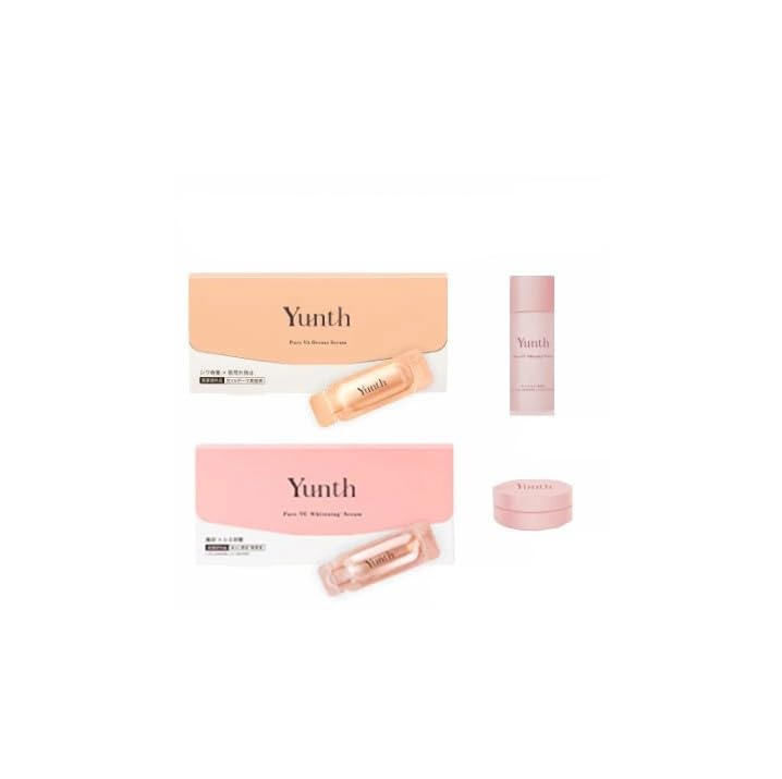 Yunth Special Set [Raw VA Derma Serum, Raw Vitamin C Whitening Serum, Raw VC Whitening Lotion 18ml, Raw VC Whitening Cream 5g]