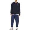 Nike Logo Print Crewneck Pullover Sweatshirt Men Sweatshirt Navy-Blue DQ1118-451