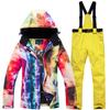 Women's Winter Ski Suit Set - Warm Snowboard Jacket and Pants