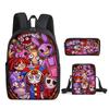 Digital Circus Children'S School Bag The Amazing Digital Circus Student Backpack Three-Piece Set