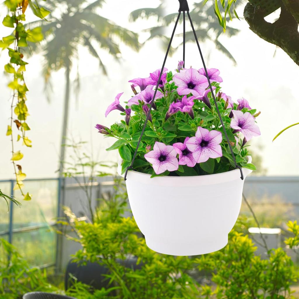 Ganchos para Vasos MAGICLULU, Suportes para Vasos de Plantas Pendurados, Plástico, para Uso Interno e Externo, Jardim e Varanda, Conjunto de 10