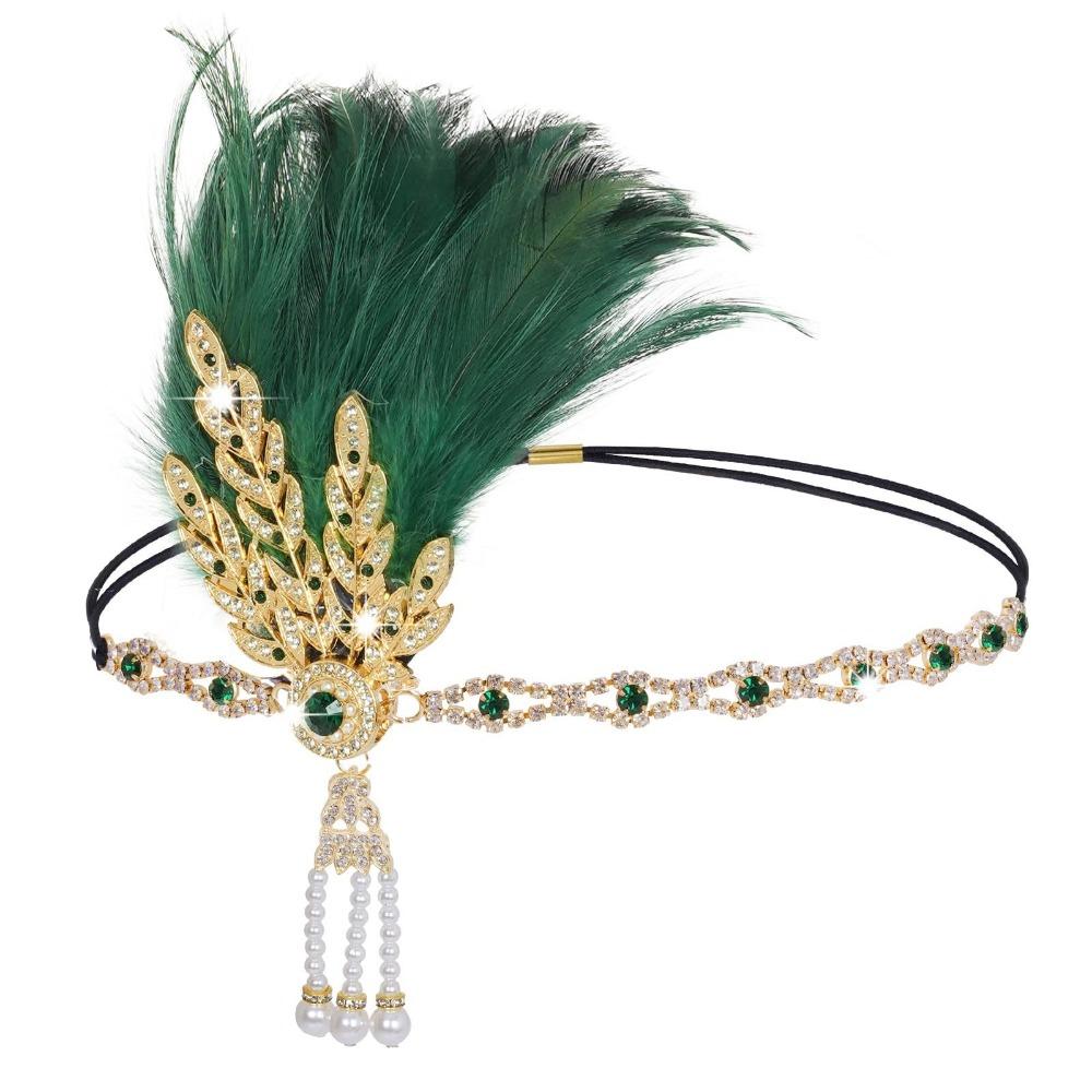 1920er Jahre Stil Flapper Kopfschmuck Strass Quaste Kopfschmuck Haaraccessoires Fotoshooting