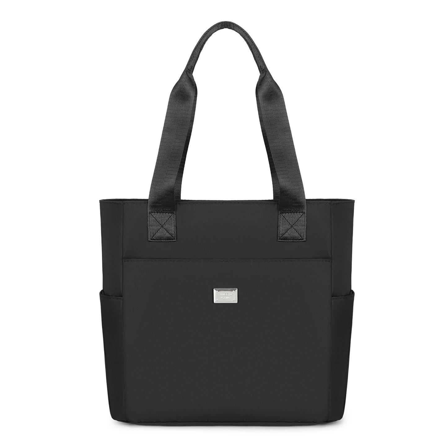 

Одноплечевая сумка для мамы женская большой вместимости новая женская сумка нейлоновая сумка высококачественная текстура сумка-тоут модная сумка для поездок кросс-боди чёрный