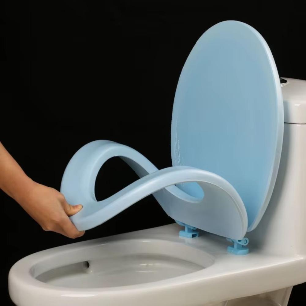 

Waterproof Pad Toilet Seat Removable Mat Bathroom Warmer Seat Comfortable Toilet Cover Blue UO type