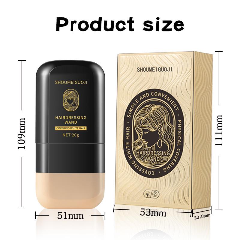 Cross-Border Gray Hair Cover Stick: Disposable Hair Dye Pen