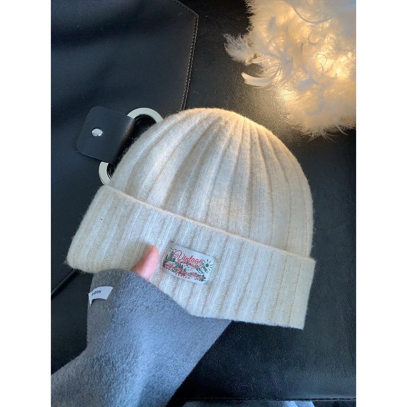 New Korean style atmosphere woolen hats for children's autumn and winter cold hats for couples  thickened  warm and windproof