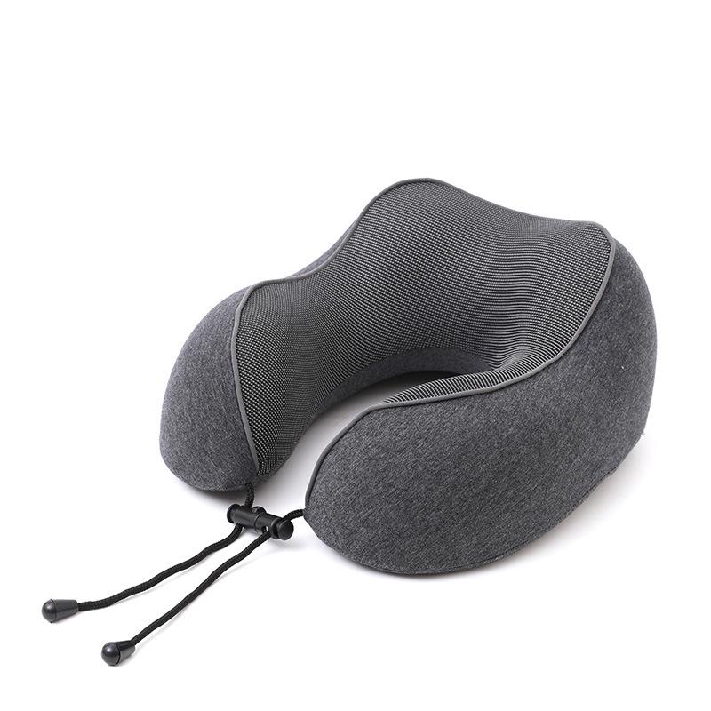 Portable Quick-Dry Cooling Travel Neck Pillow - Foldable Memory Foam U-Shape for Airplane Support